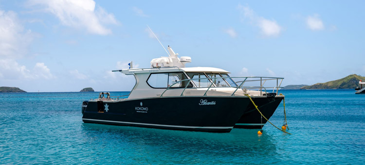 'Atlantis' out on the water off the coast of Kokomo Private Island Fiji
