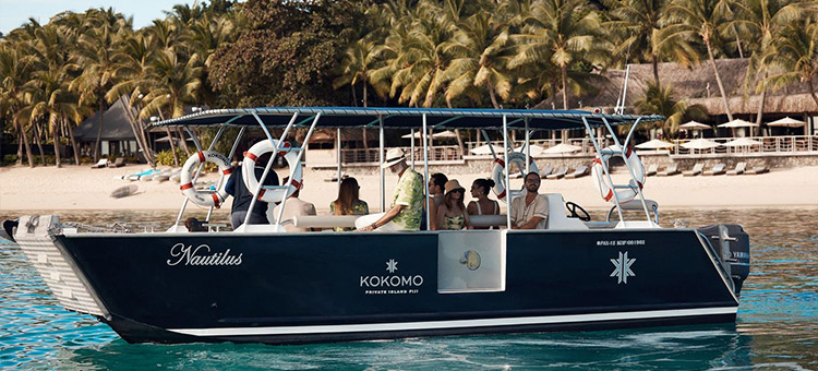 'Nautilis' out on the water off the coast of Kokomo Private Island Fiji