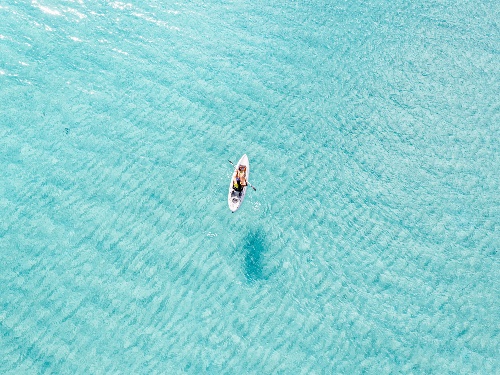 Kayaking at Kokomo Private Island Fiji