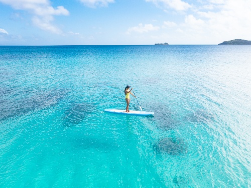 Paddle Boarding at Kokomo Private Island Fiji