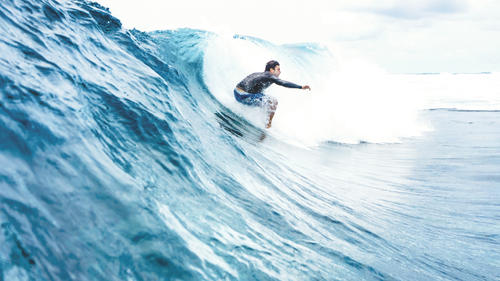 Surfing at Kokomo Private Island Fiji