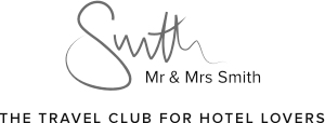 The logo for Mr. & Mrs. Smith