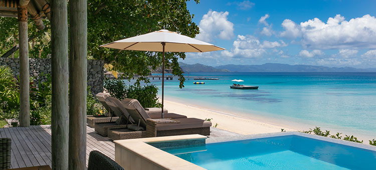 Luxurious private villa with infinity pool at Kokomo Private Island Fiji