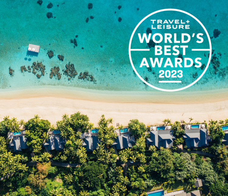 Kokomo Private Island Fiji named #3 Resort in Travel + Leisure 2023 World's Best Awards.