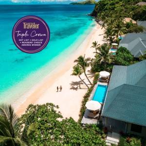Kokomo Private Island Fiji Receives Inaugural Conde Nast Traveler Triple Crown
